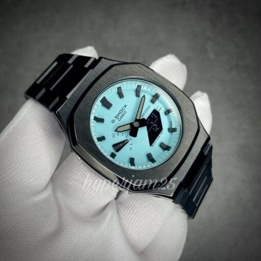 custom gshock ga2100 full black tiffany